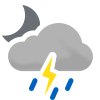 Rain showers and thunder