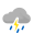 Rain and thunder