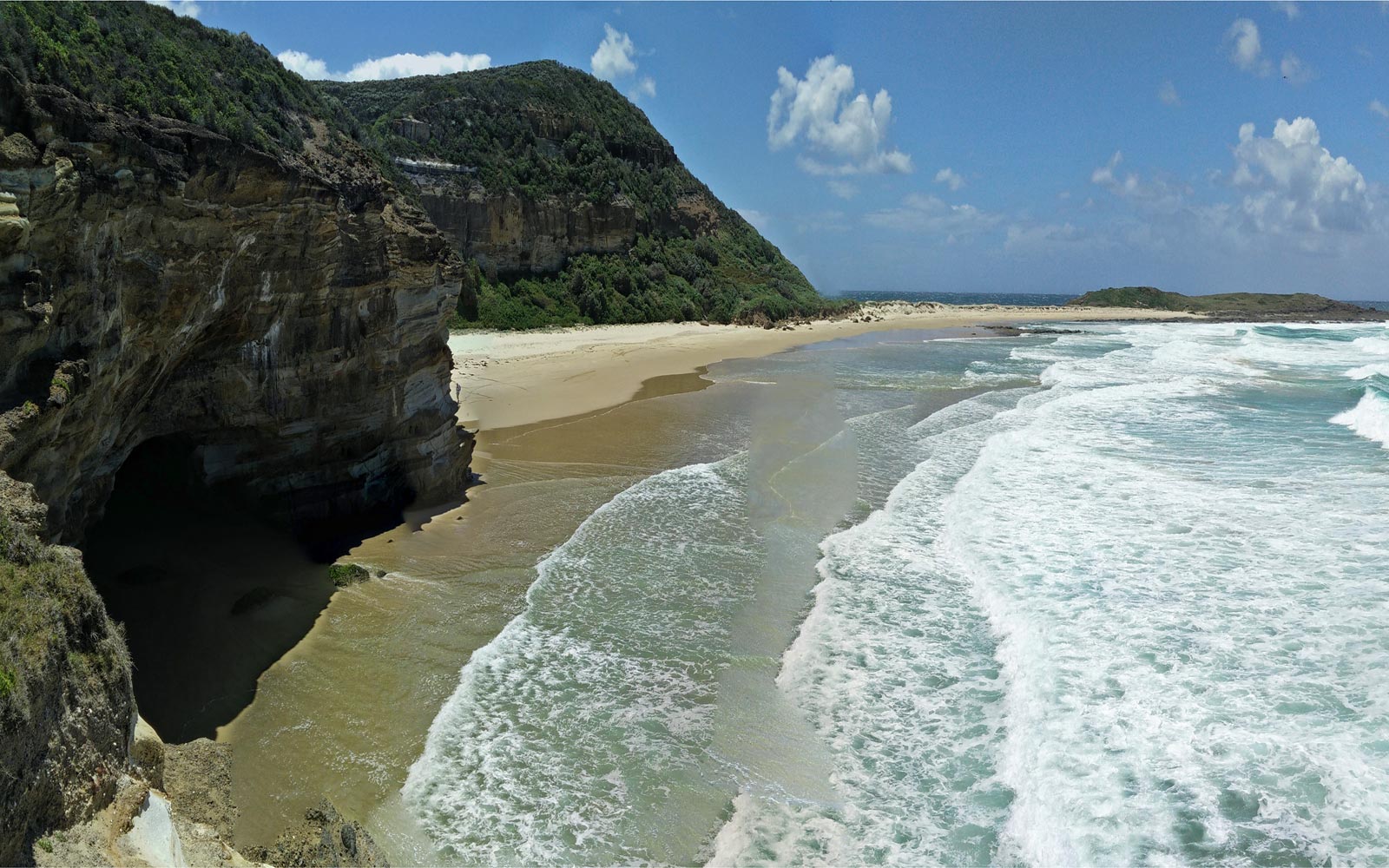 Ghosties Beach Sea Cave