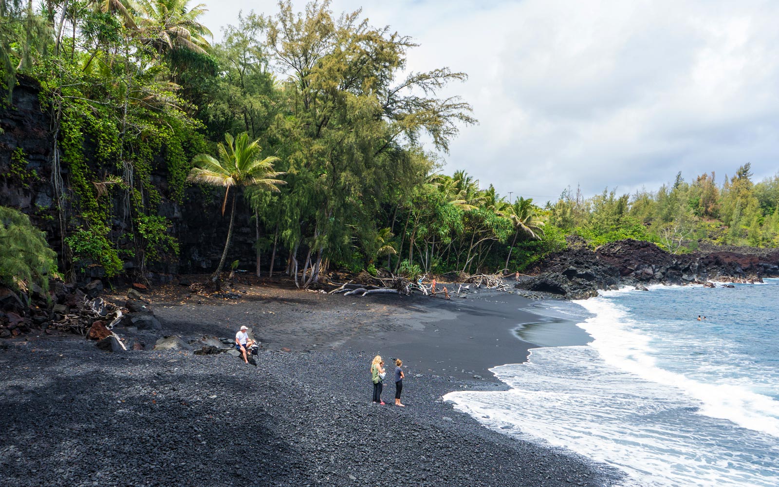 Ebony Nudist Beach Gallery - Kehena Black Sand Beach / Big Island / Hawaii // World Beach Guide