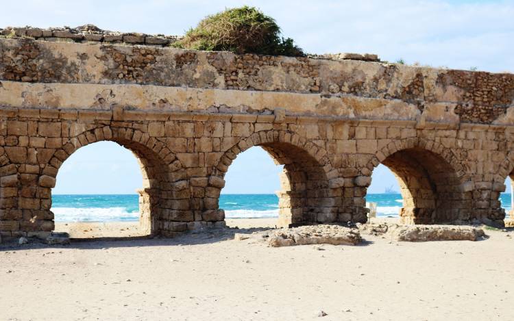 Caesarea Aqueduct Beach - Israel