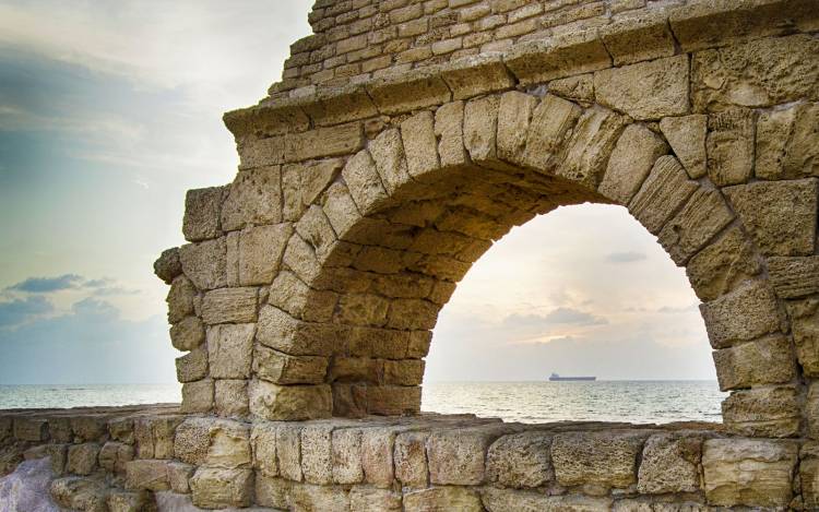 Caesarea Aqueduct Beach - Israel