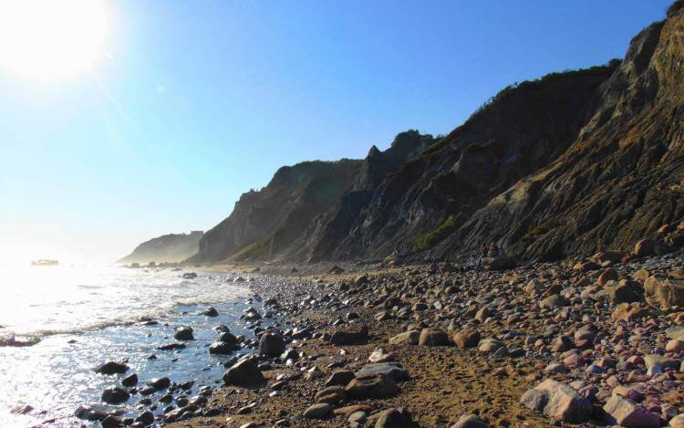 Mohegan Bluffs Beach