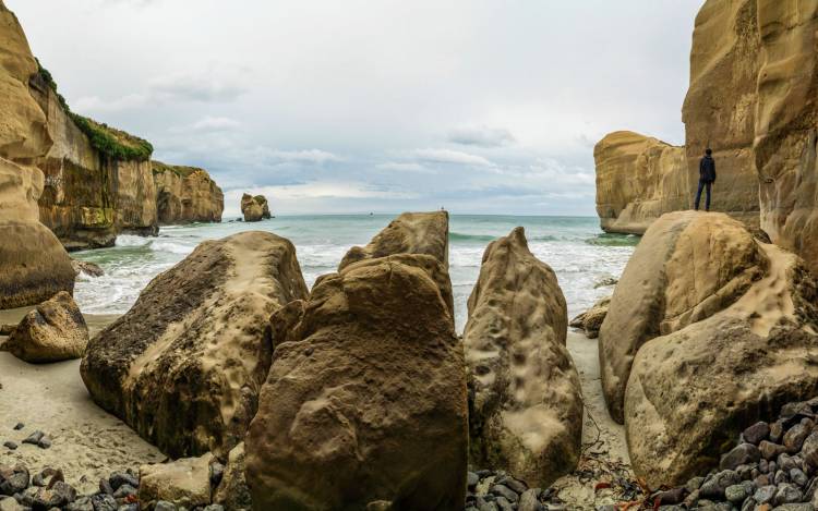 Tunnel Beach - New Zealand