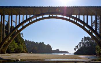 Russian Gulch State Park Beach - USA