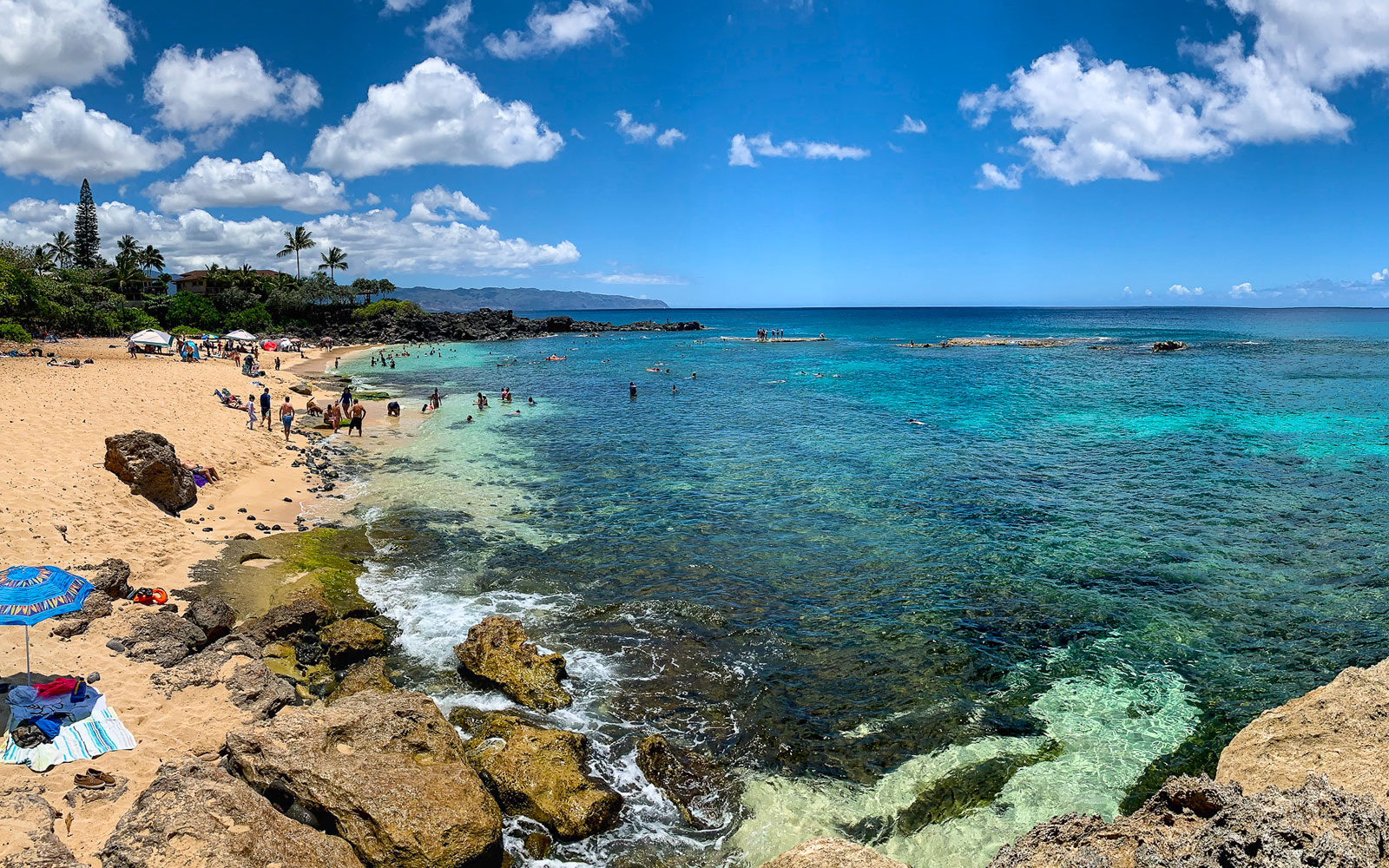 Three tables beach