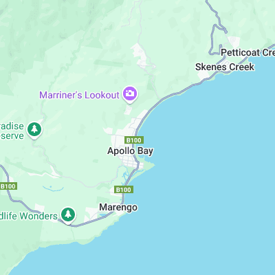 Apollo Bay surf map