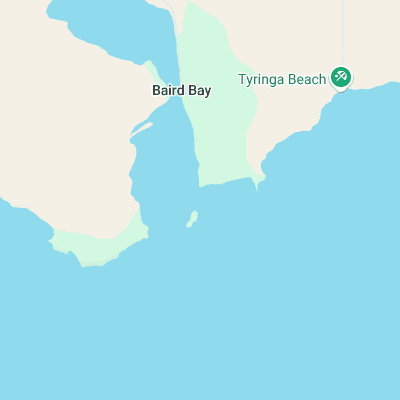 Baird Bay Reef surf map