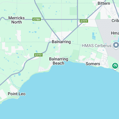 Balnarring Point surf map