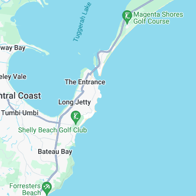 Blue bay Shorey surf map