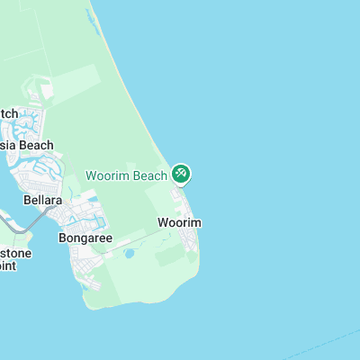 Bribie Island surf map