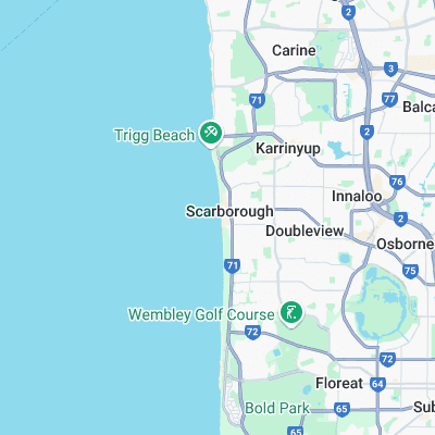 Brighton Beach surf map