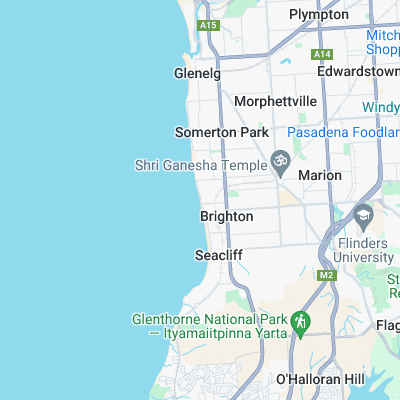 Brighton surf map