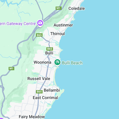 Bulli surf map