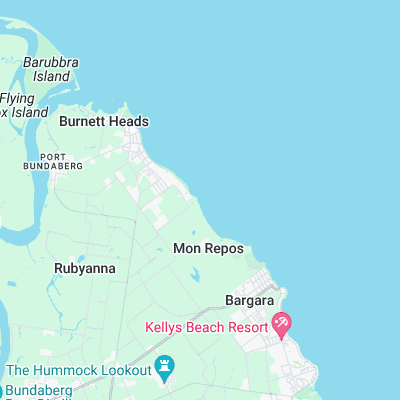 Bundaberg surf map