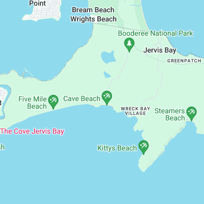 Cave Beach surf map