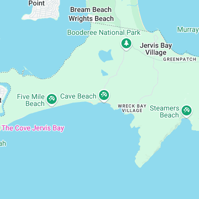 Cave Beach surf map