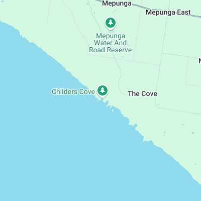 Childers Cove surf map