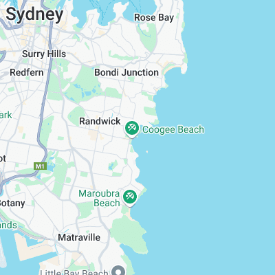 Coogee Reef surf map