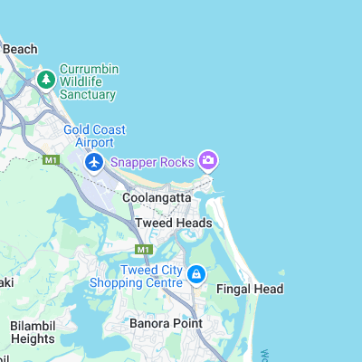 Coolangatta surf map