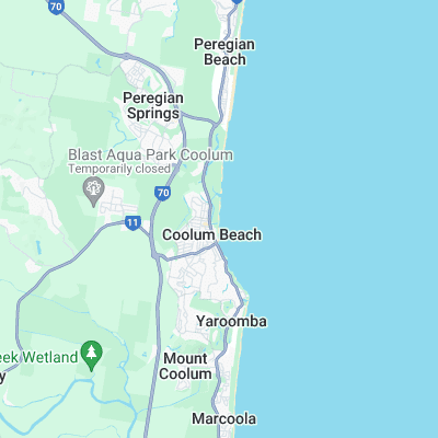 Coolum Beach surf map