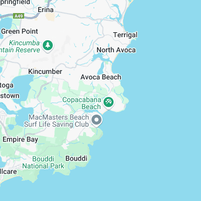 Copacabana Point surf map