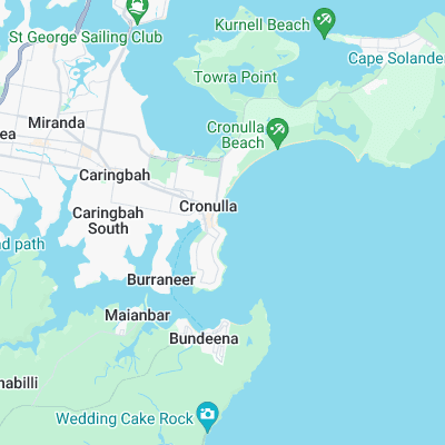 Cronulla Point surf map