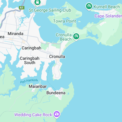 Cronulla Point surf map