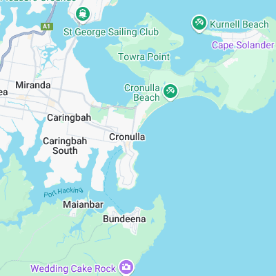 Cronulla surf map