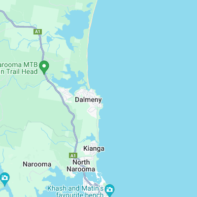 Dalmeny Point surf map