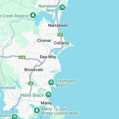 Dee Why Point surf map