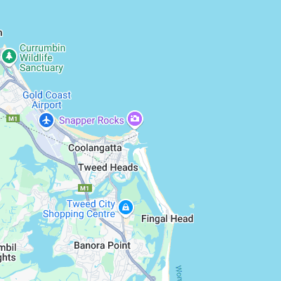 Duranbah surf map