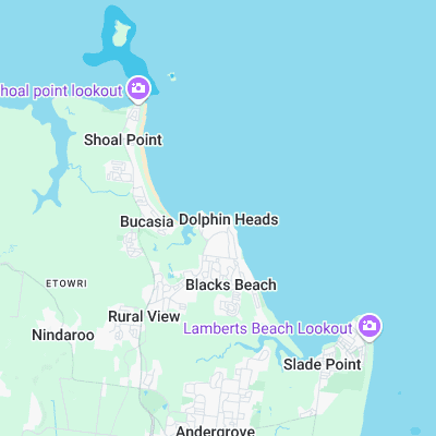 Eimeo surf map