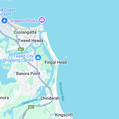 Fingal Head surf map