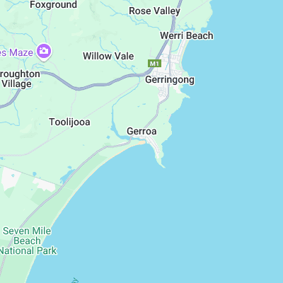 Gerroa surf map