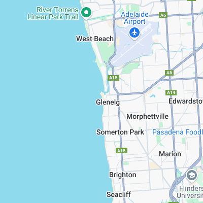 Glenelg surf map
