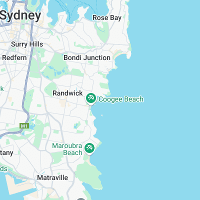 Gordens bay Bomie surf map