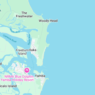 Iluka Bluff surf map