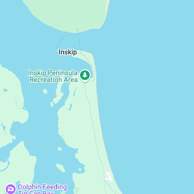 Inskip Point surf map