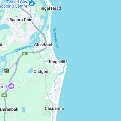 Kingscliff surf map