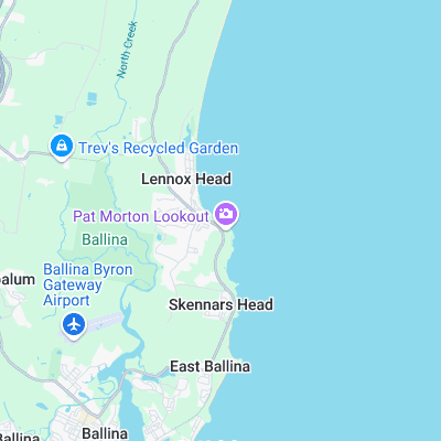 Lennox Head surf map