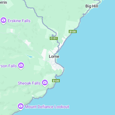 Lorne surf map