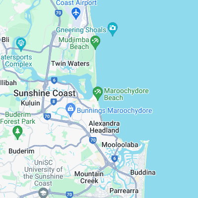 Maroochydore surf map