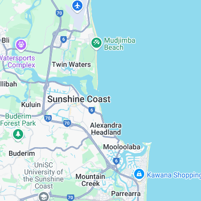 Maroochydore surf map