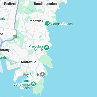 Maroubra North End Point surf map