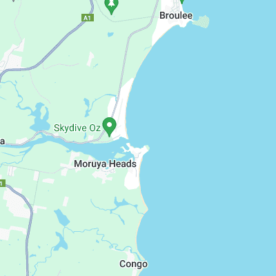 Moruya Rivermouth surf map