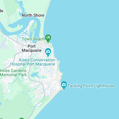 Nobbys Beach surf map