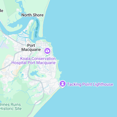 Nobbys Beach surf map