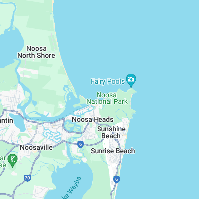 Noosa First Point surf map