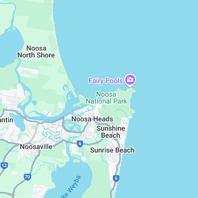 Noosa First Point surf map